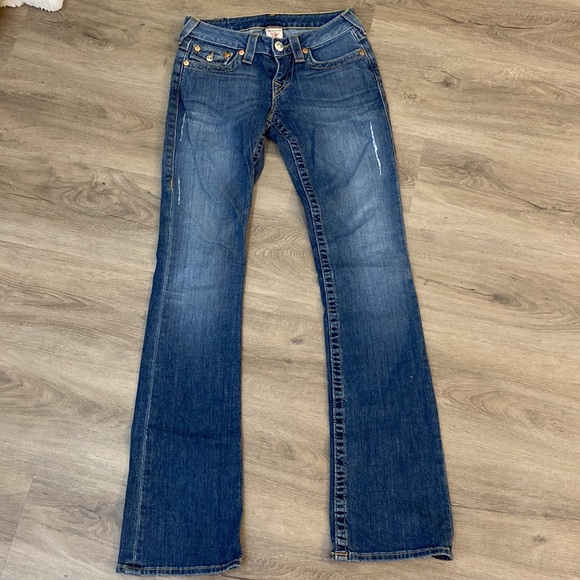 True Religion medium wash denim size 25 - Picture 7 of 8
